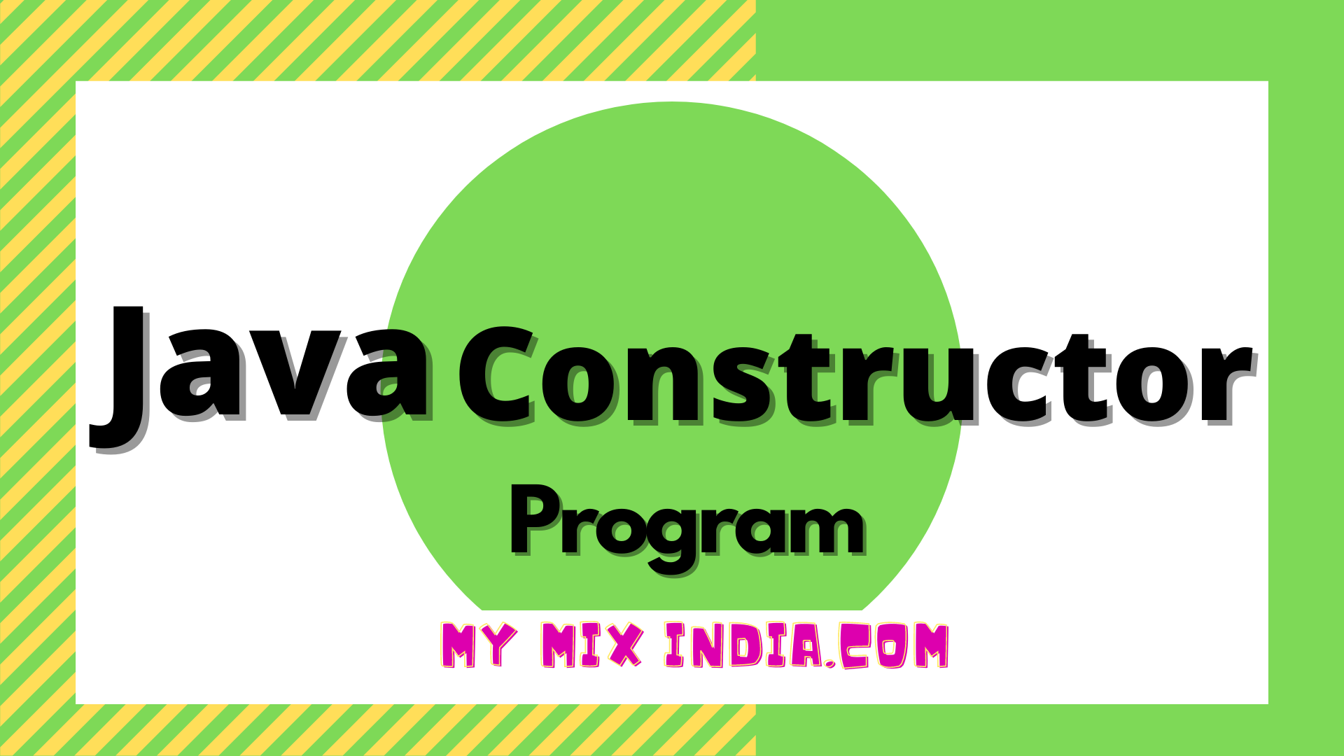 java constructors program
