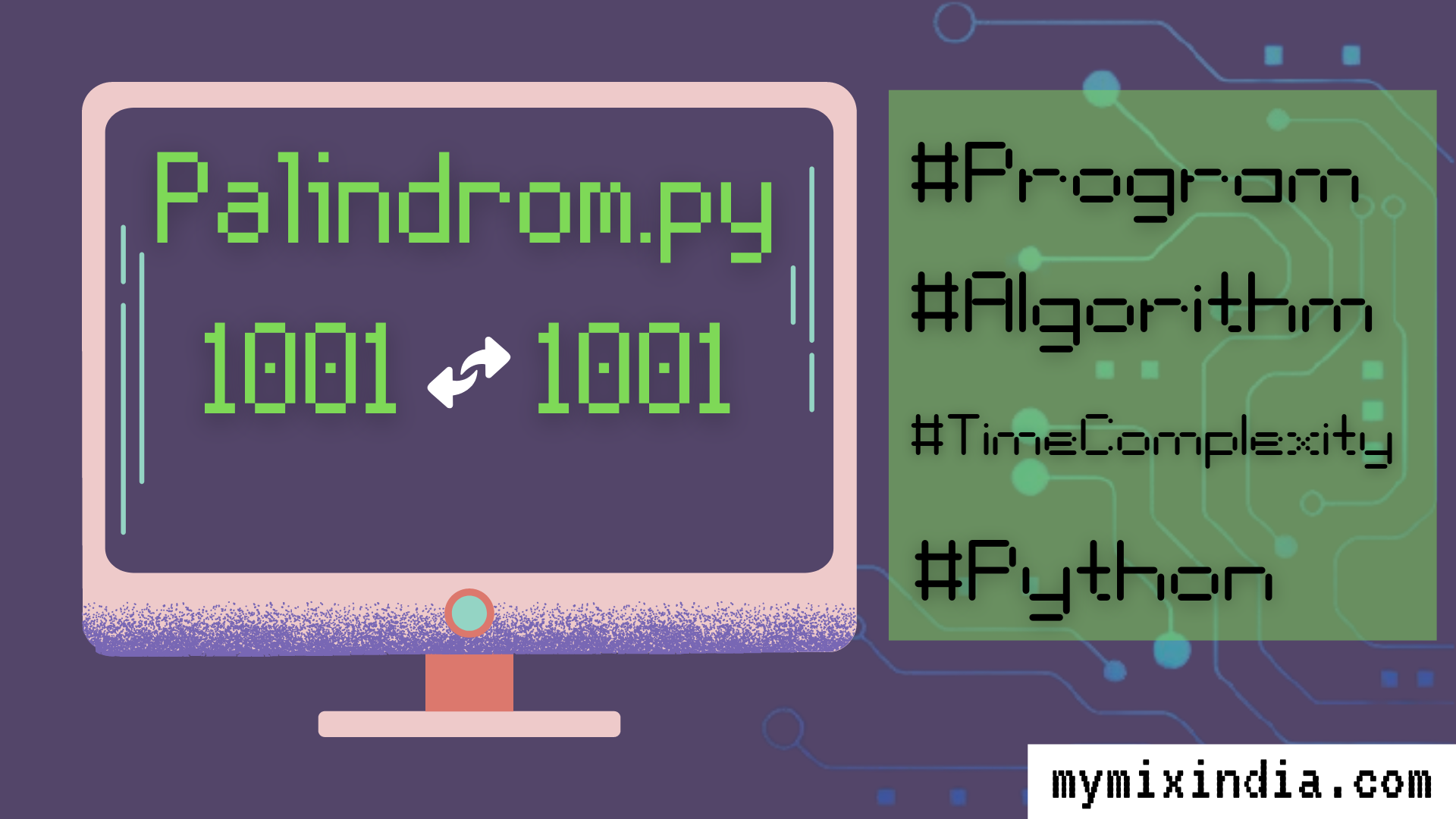 Palindrome-Program-and-Algorithm-in-Python-2023-mymixindia.com